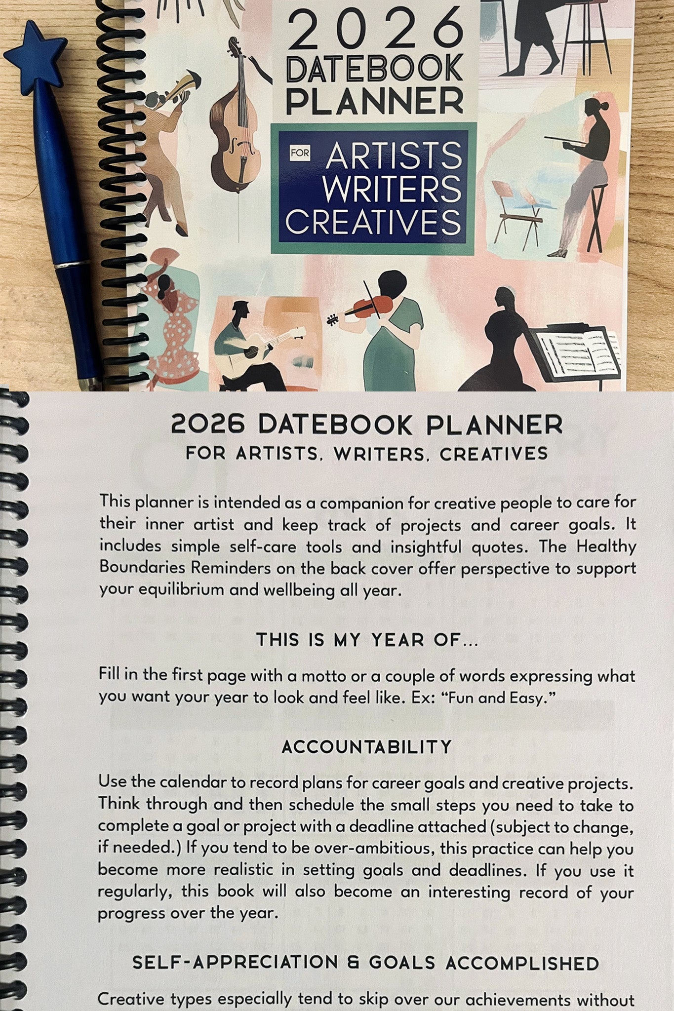 2026 Datebook Planner for Artists, Writers, Creatives