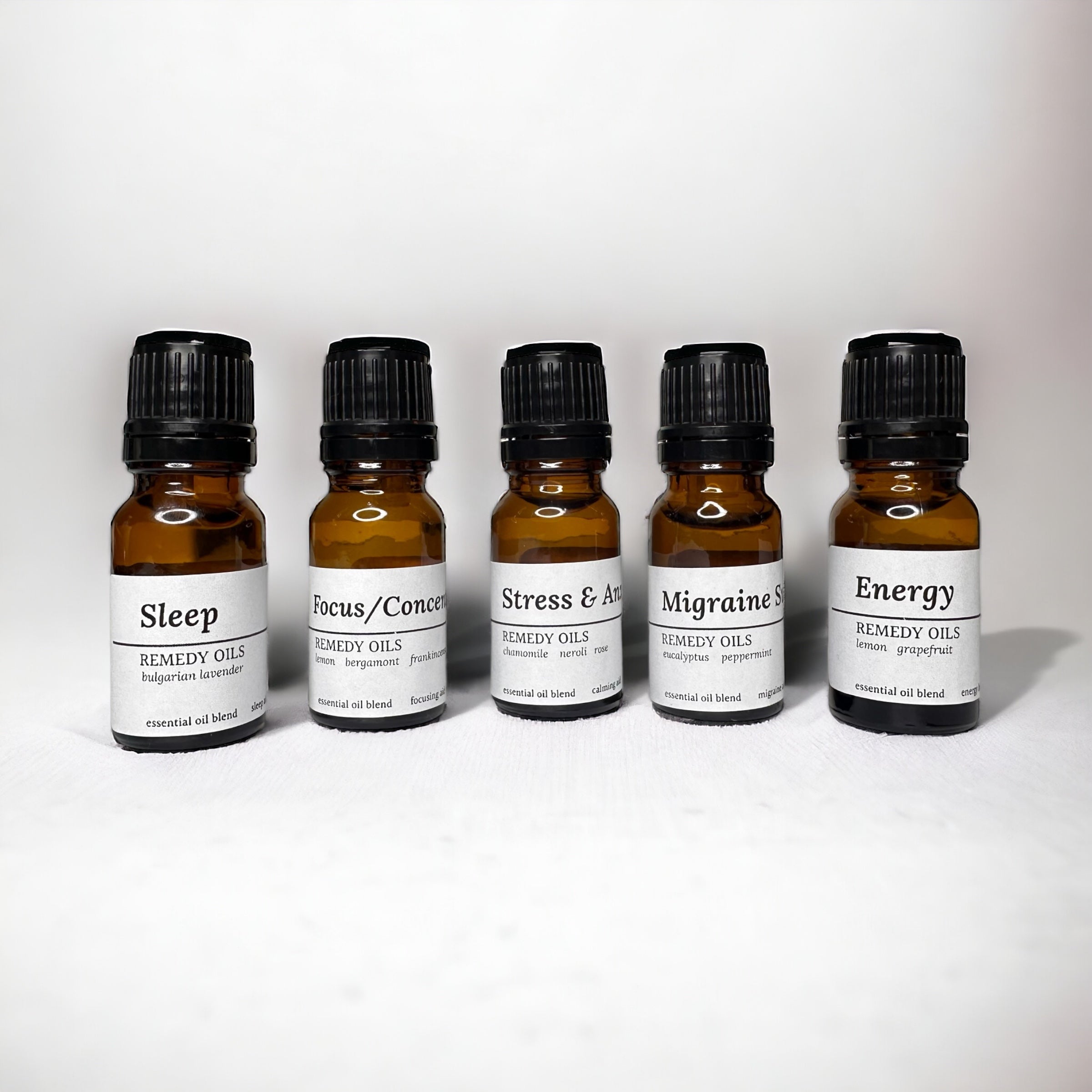 Remedy Oil Blends -- HANDMADE -- Allergy, Sleep, Migraines, Energy, Stress, Focus -- by Moon Water Apothecary!