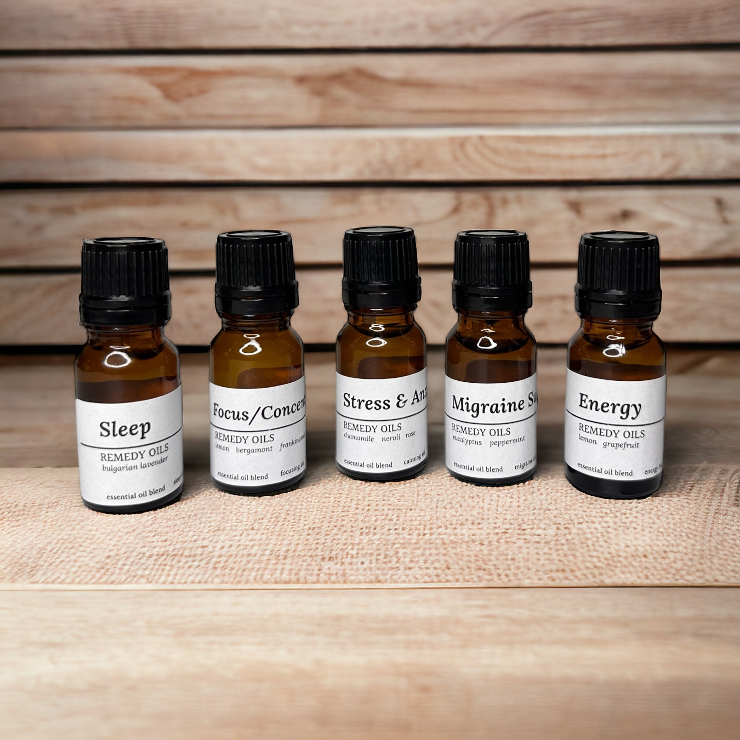 Remedy Oil Blends -- HANDMADE -- Allergy, Sleep, Migraines, Energy, Stress, Focus -- by Moon Water Apothecary!